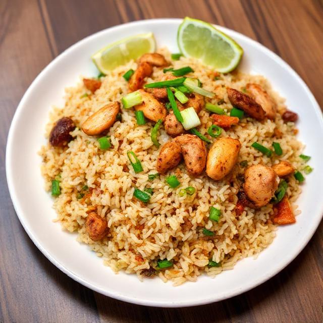 Delicious Sri Lankan chicken fried rice dish